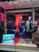 Window Dressing for Active wear Launch at Scamp & Dude